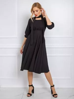 Rochie de zi casual negru - rochii de zi