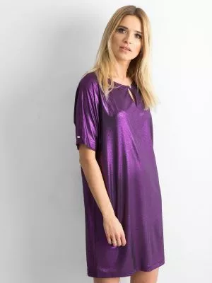 Rochie de zi supradimensionata violet - rochii de zi