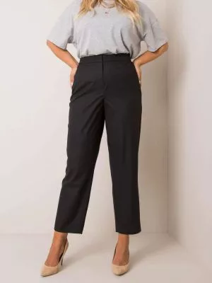 Pantaloni dama plus size negru - pantaloni