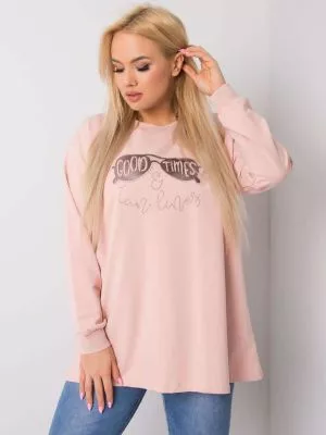 Bluza dama plus size roz - bluze
