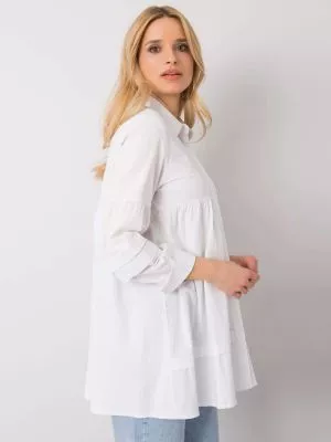 Rochie de zi lunga alb - rochii de zi