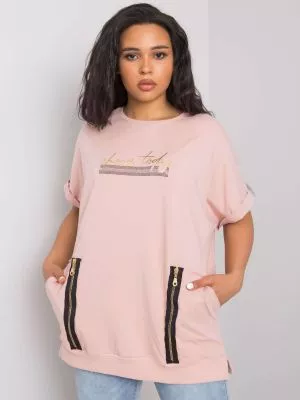 Bluza dama plus size roz - bluze