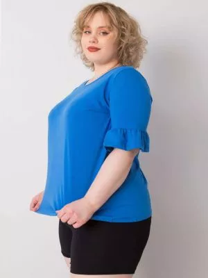 Bluza dama plus size albastru - bluze