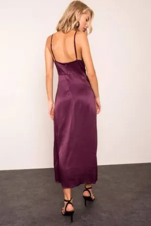 Rochie de seara violet Gabriella - rochii de seara