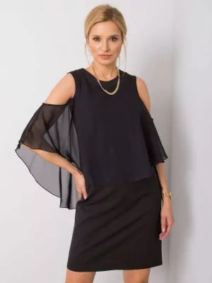 Rochie de cocktail negru Caroline - rochii de ocazie