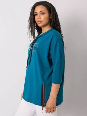 Bluza dama plus size verde - bluze