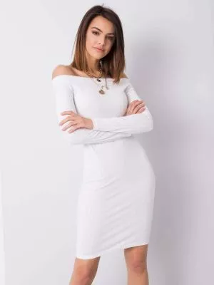 Rochie de zi bodycon alb - rochii de zi