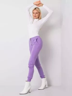 Pantaloni trening dama violet - pantaloni