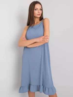 Rochie de zi casual albastru - rochii de zi
