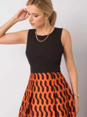 Rochie de cocktail portocaliu Camila - rochii de ocazie