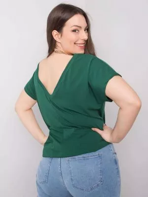 Top dama plus size verde - tricouri, topuri
