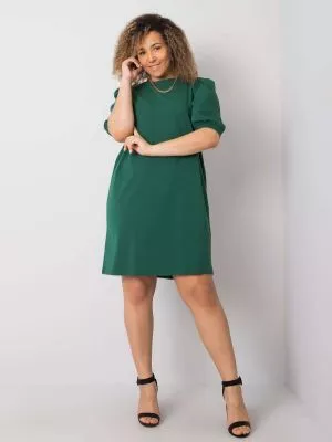 Rochie de zi plus size verde - rochii de zi