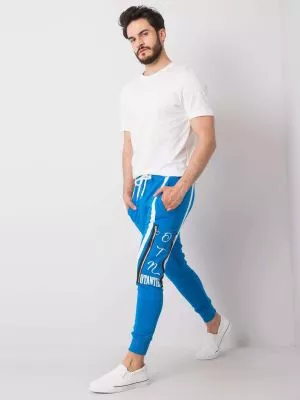 Pantaloni trening barbati albastru - pantaloni