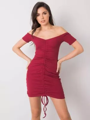 Rochie de zi bodycon maro - rochii de zi