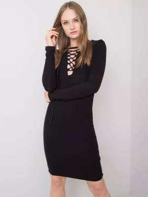 Rochie de zi bodycon negru - rochii de zi