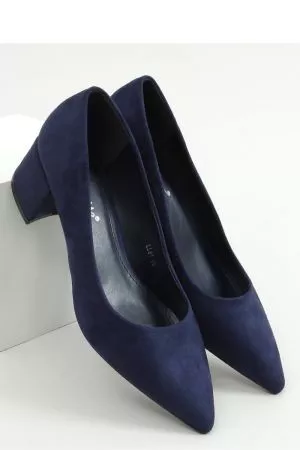 Pantofi cu toc bleumarin Inello - pantofi cu toc