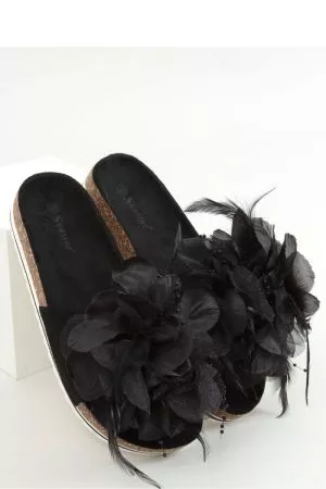 Papuci dama negru Inello - papuci dama