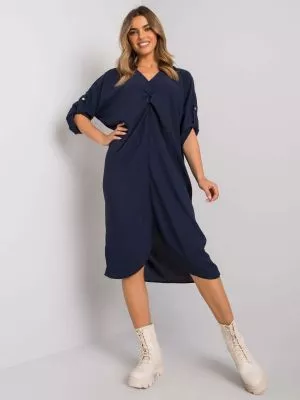 Rochie de zi casual bleumarin - rochii de zi