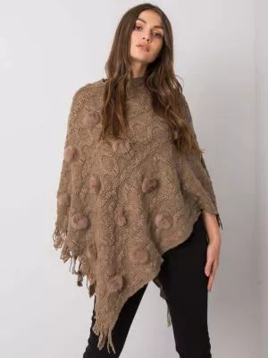 Poncho dama bej - pulovere