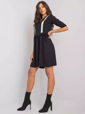 Rochie de zi casual negru - rochii de zi