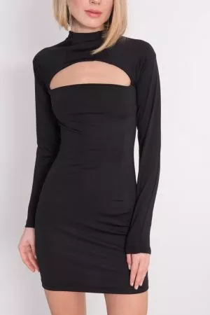 Rochie de cocktail negru Cristina - rochii de ocazie