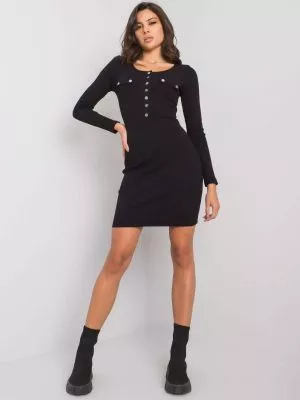 Rochie de zi bodycon negru - rochii de zi