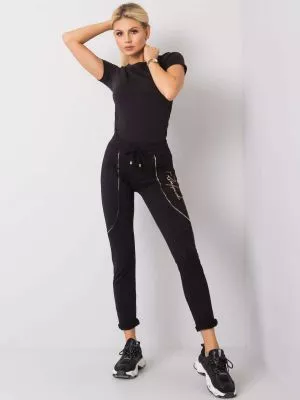 Pantaloni trening dama negru - pantaloni