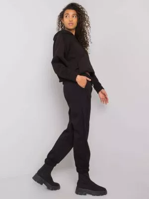 Pantaloni trening dama negru - pantaloni