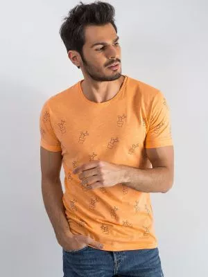Tricou barbati portocaliu - tricouri