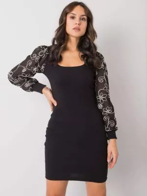 Rochie de zi bodycon negru - rochii de zi