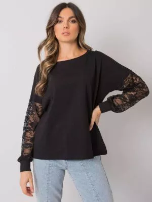 Bluza dama cu dantela negru - bluze