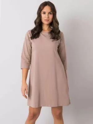 Rochie de zi casual bej - rochii de zi