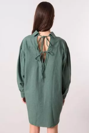 Camasa dama lunga verde - camasi