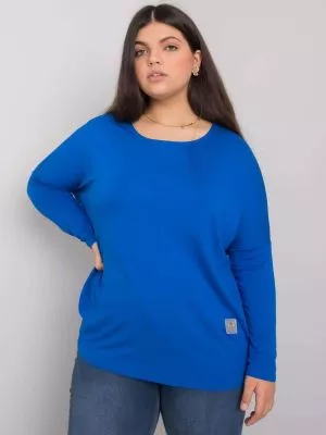 Bluza dama plus size albastru - bluze