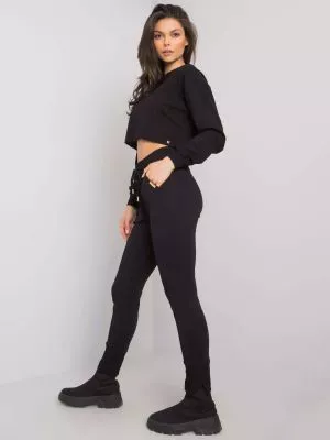 Pantaloni trening dama negru - pantaloni