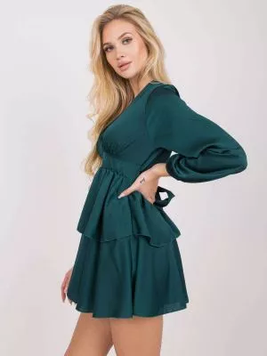Rochie de cocktail verde Savannah - rochii de ocazie