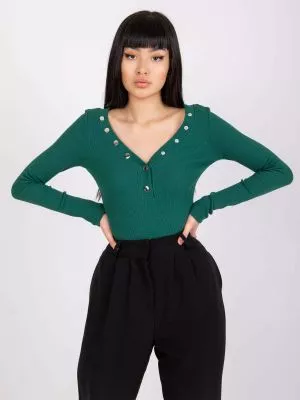 Bluza dama cu maneca lunga verde - bluze