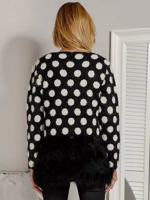 Pulover dama lung negru - pulovere