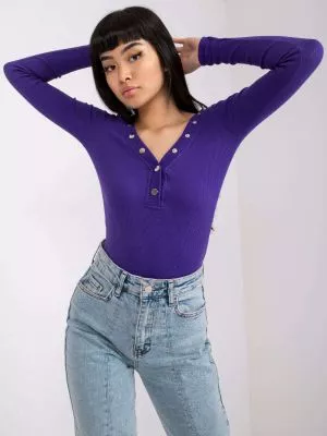 Bluza dama cu maneca lunga violet - bluze