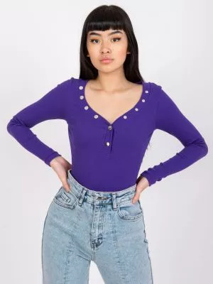 Bluza dama cu maneca lunga violet - bluze