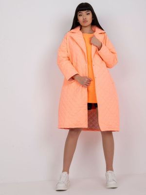Palton dama tranzitie primavara / toamna portocaliu - paltoane