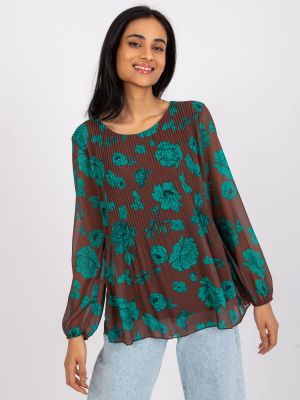 Bluza dama cu imprimeu maro - bluze