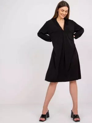 Rochie de zi casual negru - rochii de zi