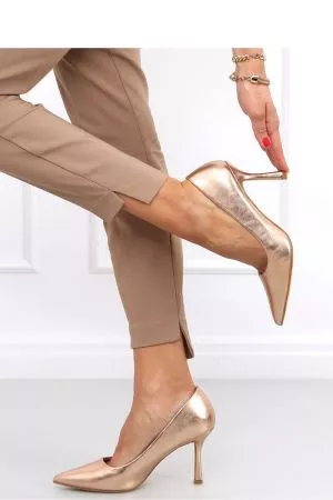 Pantofi cu toc roz Inello - pantofi cu toc