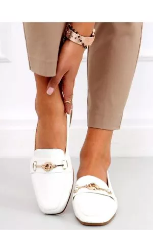 Mocasini dama alb Inello - mocasini dama