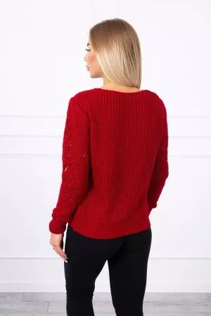 Pulover dama rosu - pulovere