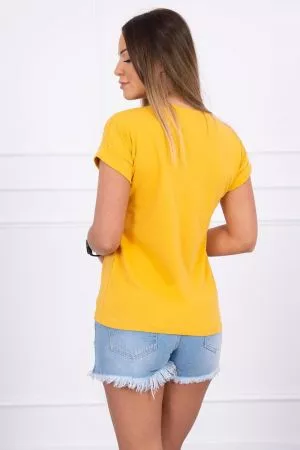 Tricou dama galben - tricouri, topuri