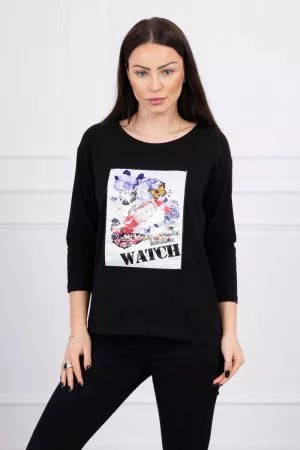 Bluza dama negru - bluze