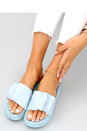 Papuci dama albastru Inello - papuci dama
