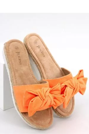 Papuci dama portocaliu Inello - papuci dama